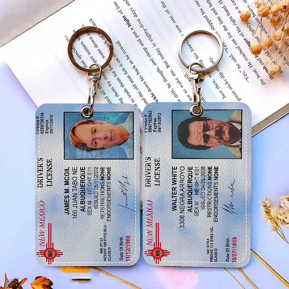 حامل بطاقة الوصول PU من فيلم TV B-Breaking Bad Style مع سلسلة مفاتيح - حماية تنفيذية لبطاقة البنك، مترو الأنفاق، حافظة بطاقة الحافلة #3