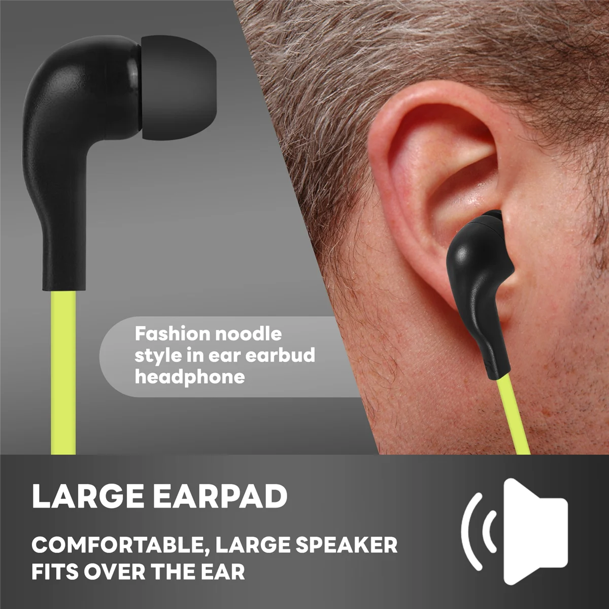 2 Pin Noodle Style Earbud Headphone K Plug Earpiece Headset For Baofeng Uv5R Bf-888S Uv5R Radio Green Wire image 4