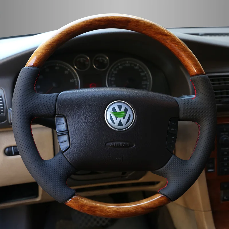 

Customized Car Steering Wheel Braid Cover Non-slip For Volkswagen Passat B5 Golf 4 2009-2011Interior Accessories Steering Cover