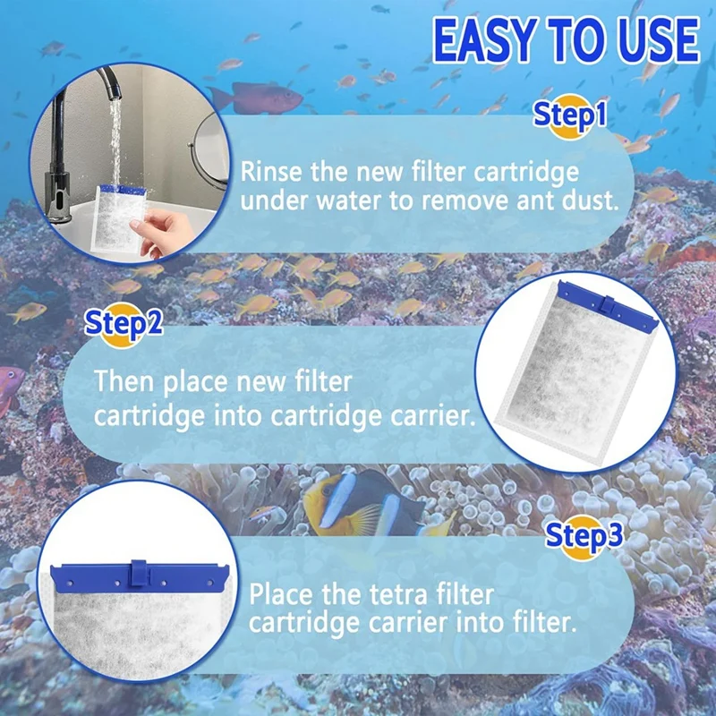 12 Packs Large Filter Cartridge For Tetra Whisper Bio-Bag Power Filters 20I,40I/IQ20,30,45,60/PF20,30,40,60