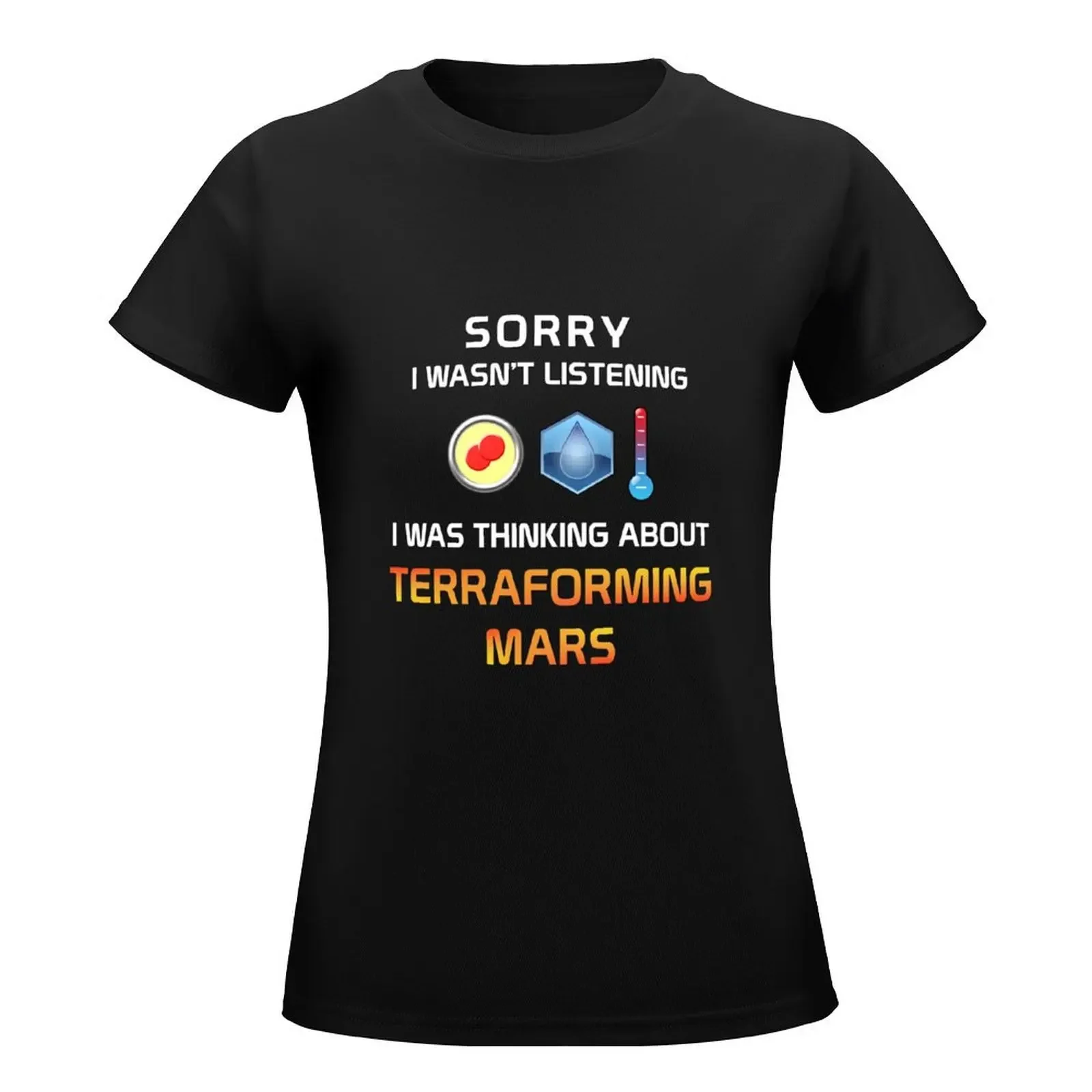 Focused Terraforming Mars Player T-Shirt hippie clothes summer tops vintage clothes clothes for woman