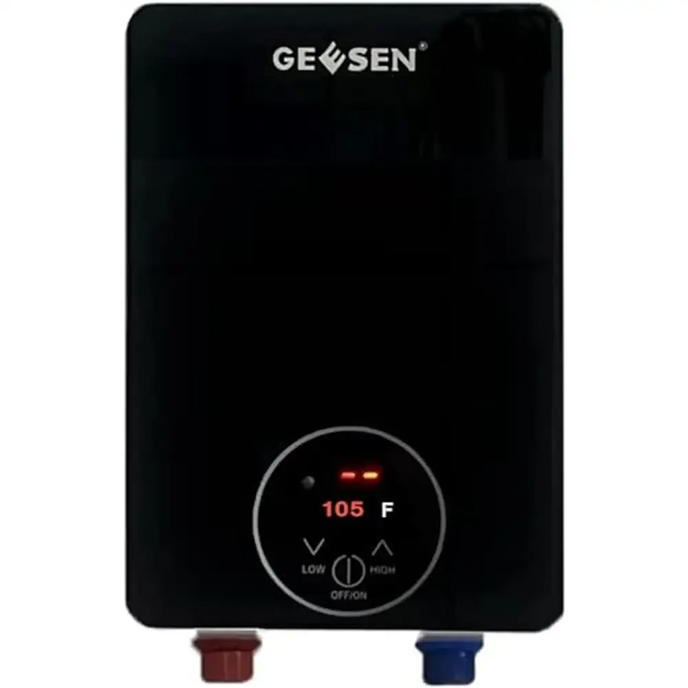 

Tankless Water Heater 5.5KW 240V 30A Point-of-Use On-Demand Hot Water Digital Display Compact Undersink Installation Energy