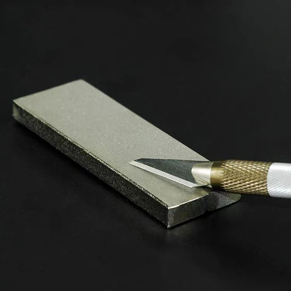 AMAOE M40 Double Side Grindstone for Correction Tweezers Soldering Tip Grinding Blade Gold Steel Whetstone Phone Repair Tool Set