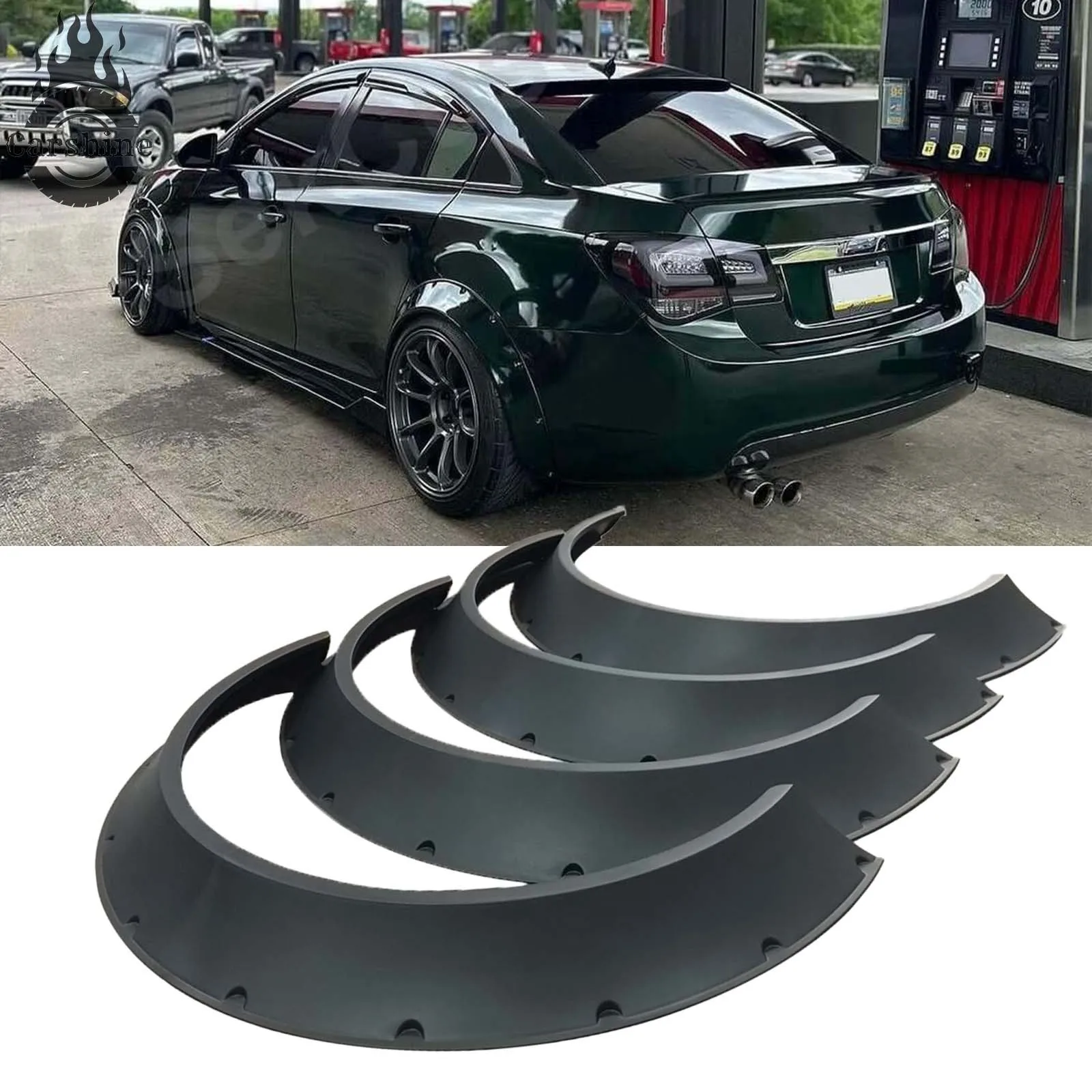 

Fender Flares Wheel Arches Flexible Wide Body Kit 4PCS For Chevrolet Cruze