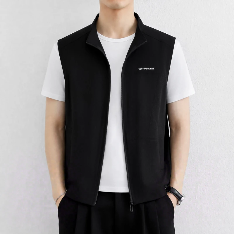 Unisex Vest Outdoor Thin Summer Fashion Lightweight Breathable Sun Protection Nylon Blend Layering Sleeveless Top Commuter Urban