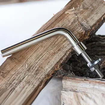 Soba Kapı Kolu, Metal Sap, Şömine Soba Kapı Kolu, Sağlam, Şömine Kapı Kolu, Değiştirme