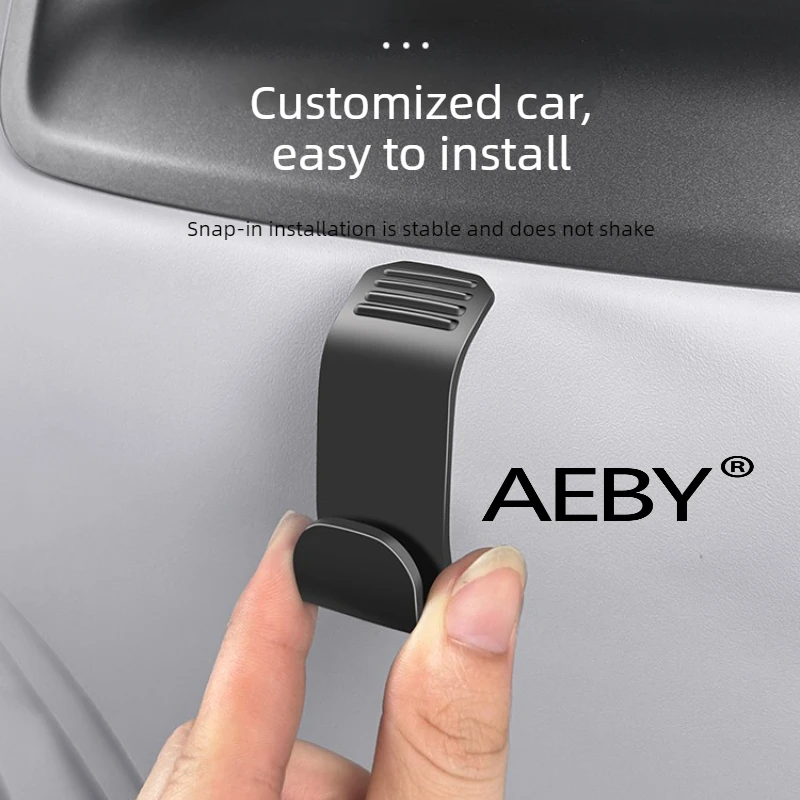 

AEBY For BYD Atto 2 Smart Driving Editio 2024-2025 Seat Back Hooks,No Drill Back Seat Hanger,Car Headrest Hook,No Drill