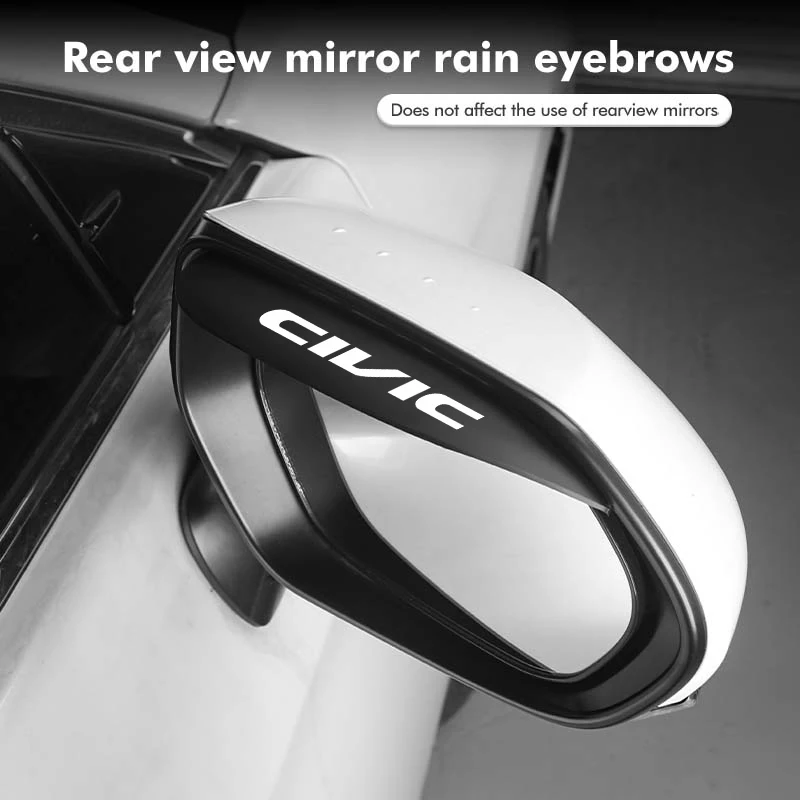 Car Rearview Mirror Rain Eyebrow Protector Stickers Accessories For Honda Accord 9 10 9th 10th 2014 2015 2016 2017 2018 2019