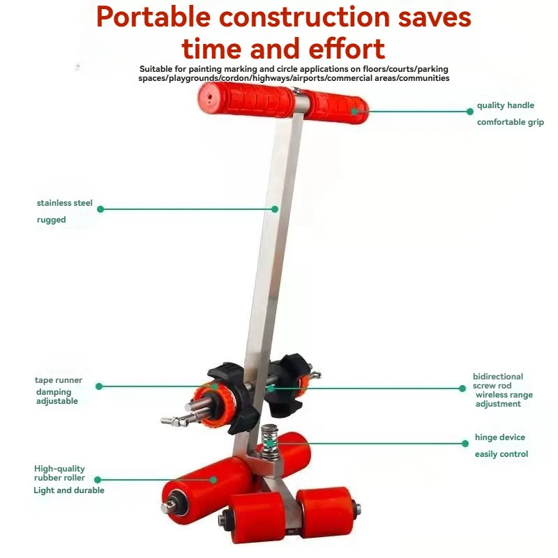 

Magic line tape coating machine for courts and parking lots basketball badminton parking spaces circular drawer masking tape