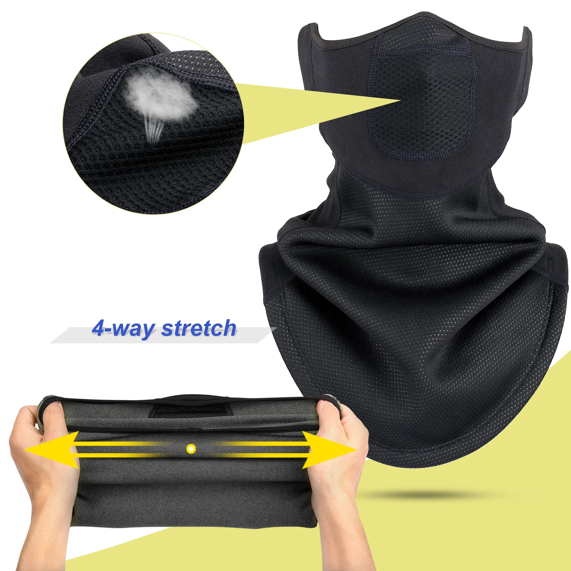 Winter Windproof Scarf Fleece Tube Bandana Soft Half Face Mask Ski Snowboard Neck Warmer Gaiter Thermal Snood Headwear Men Women