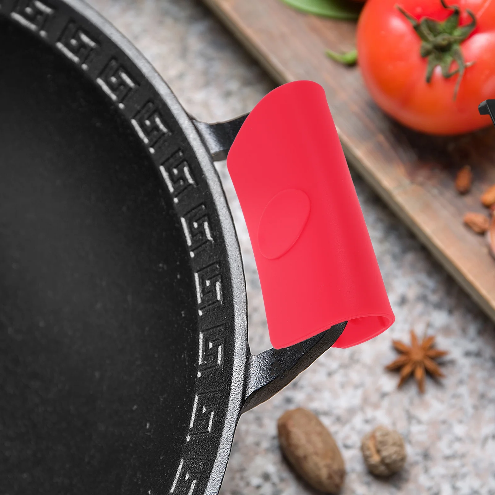 

6Pcs Silicone Pot Handle Covers Heat Resistant Non Slip Stylish Kitchen Accessories Universal Fit Anti Scald Grip Sleeves