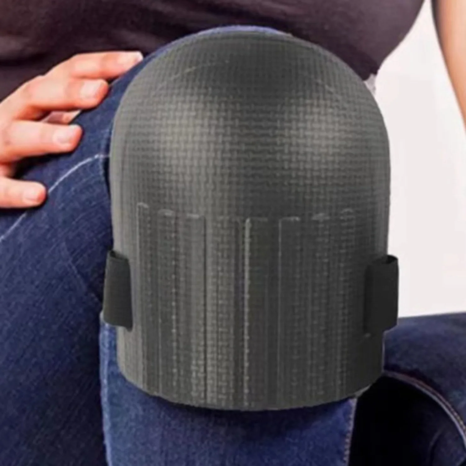 Heavy-Duty Professional Knee Protection Pads - Sturdy, Secure Strap Fastening for Flooring, Gardening, Construction - Wear-Resis