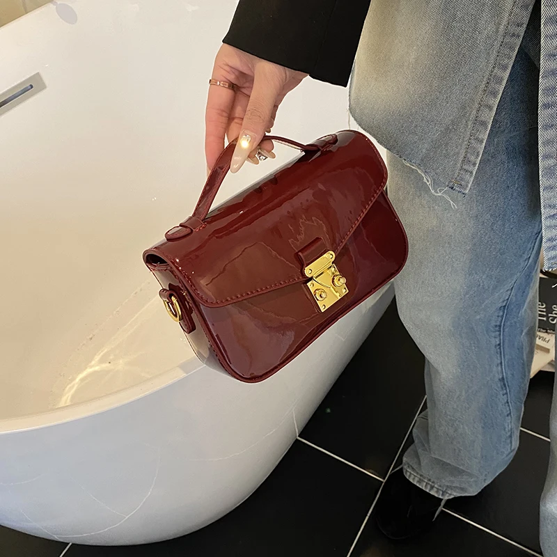 Женская модная кожаная сумка через плечо для дамской сумки-тоут, классическая элегантная брендовая сумка