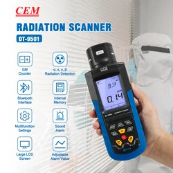 Contatore CEM DT-9501 Geiger rilevatore di radiazioni nucleari dosimetro Tester di radiazione a raggi X rilevatore di marmo