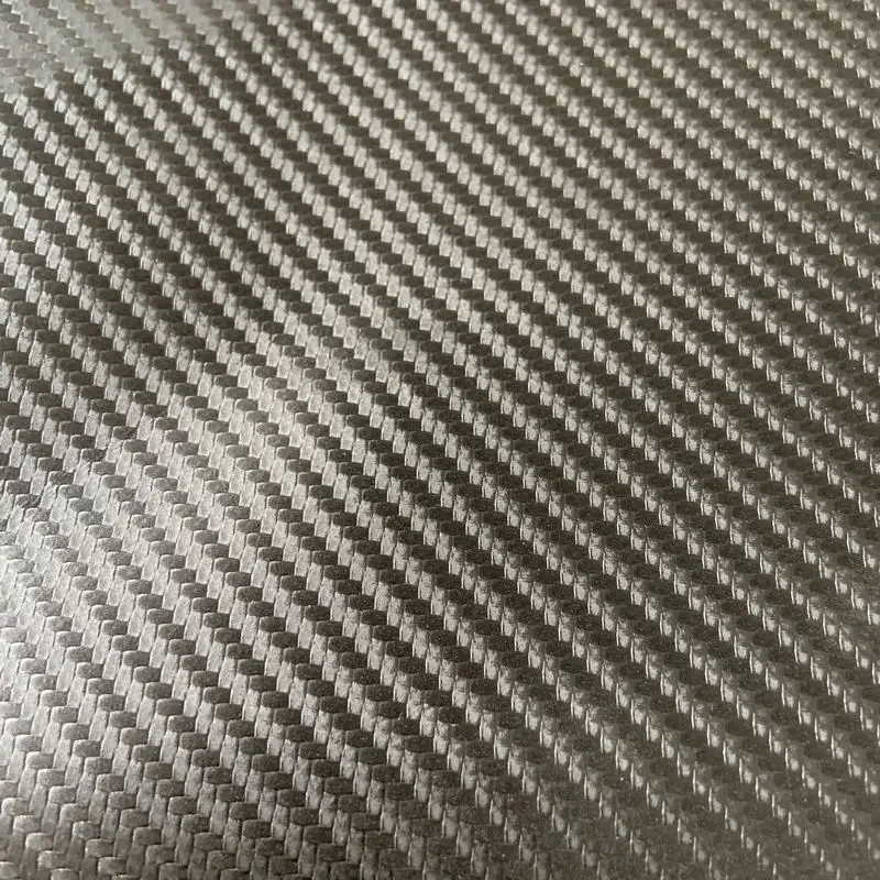 

High Quality Tensile Synthetic Microfiber Carbon Fibre Woven Pattern Pu Leather Materials