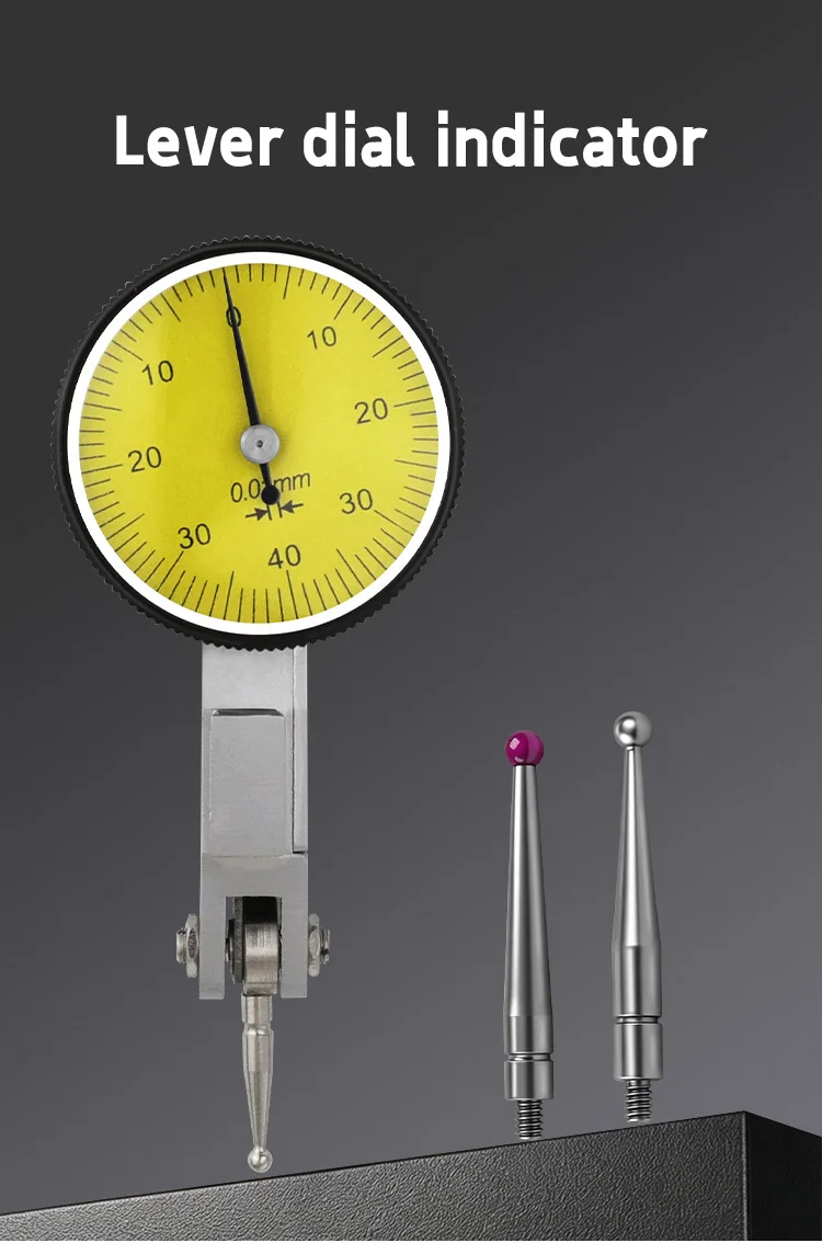 0-0,8mm Hebelmessuhr mit Messfühlern, Mechanischer Mikrometer, Messwerkzeuge, Messuhr für Innenmessungen, Prüfinstrumente – Detail 1