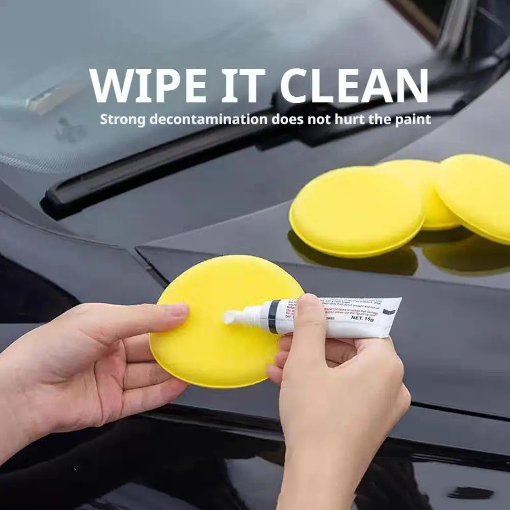 سيارة مستديرة الصبح البولندية الإسفنج السيارات إسفنجة تلميع لينة مستديرة علاج الوسادة طلاء أدوات تلميع وسادة وسادة رغوة والإسفنج B8X6 #6