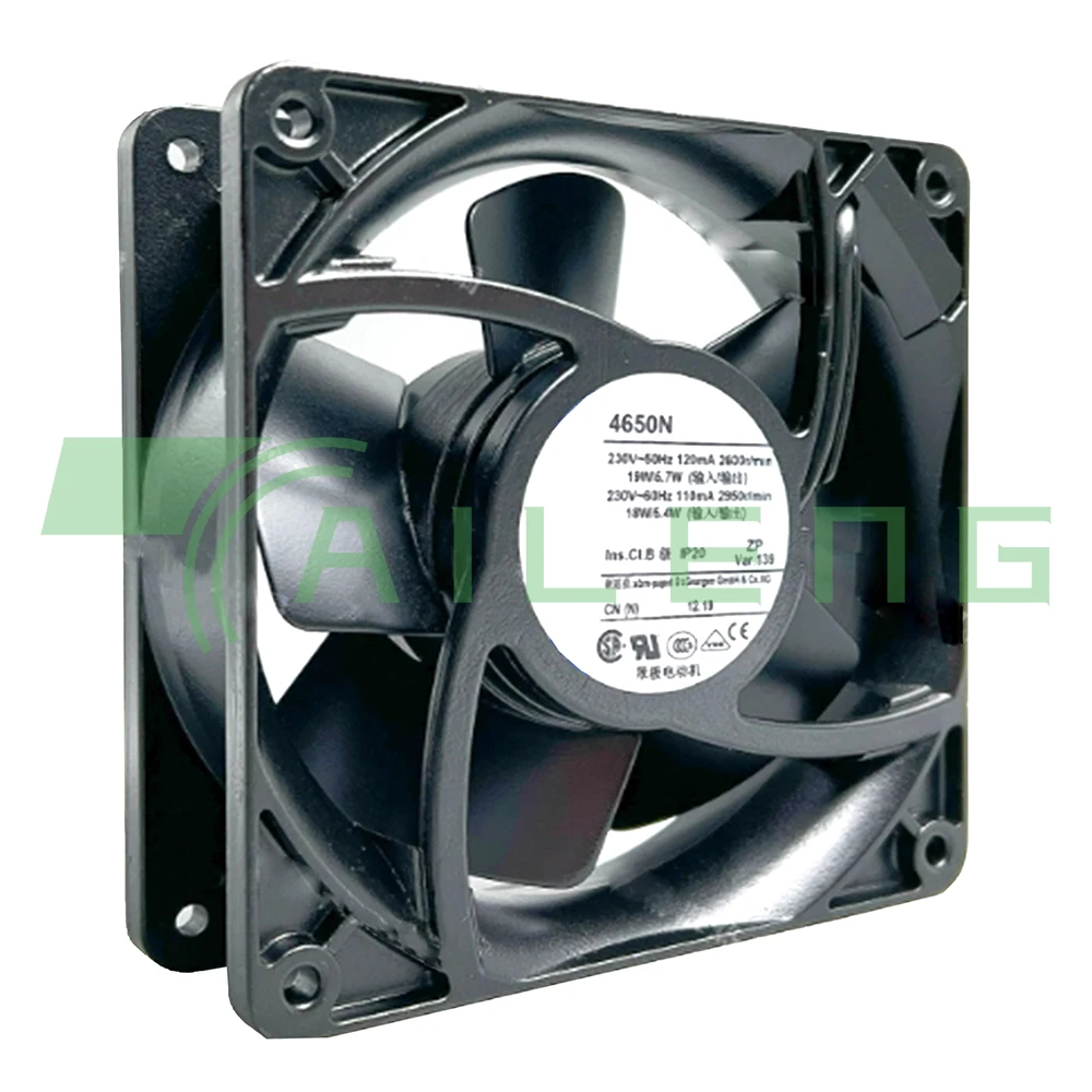 4650N 4650N-465 4650N-465/A02 12CM 120*120*38MM 12038 AC220V High Temperature Resistant All Metal Cooling Fan