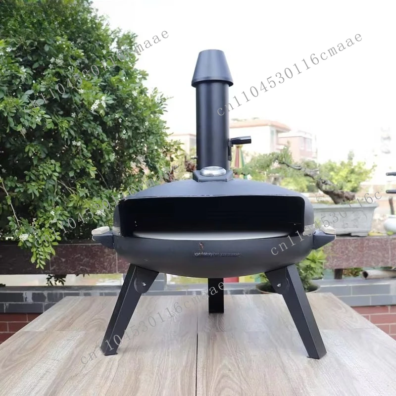 Wholesale Propane Grill Outdoor Circle Pizza Oven Single Stainless Steel Oven Manual Power Source Freestanding