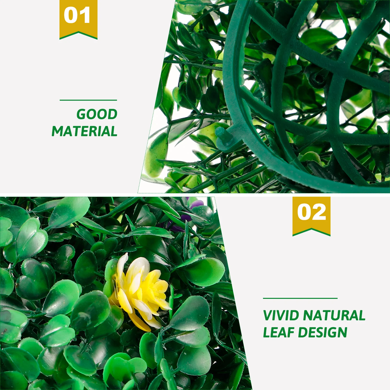 Bola rumput bunga daun hijau bola dekoratif hiasan langit-langit simulasi tanaman palsu Topiary buatan