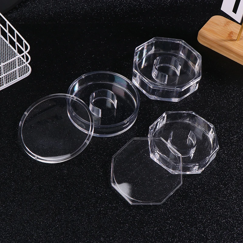 Transparent Octagonal Box Acrylic Jewelry Bracelet Display Holder Bangle Storage Organizer Case Rack Showing Tool