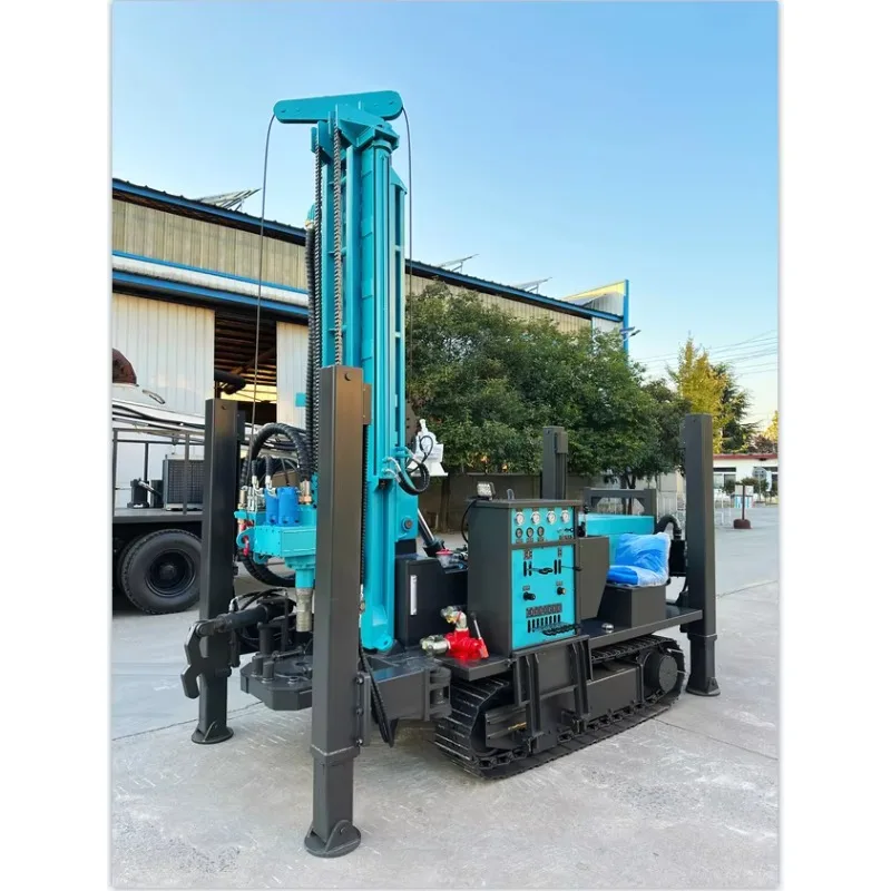 Diesel Portable Water Well Drilling Rigs Pump Customizable Tracks 2 Year Warranty Direct Manufacturer Max 500m Easy Operate