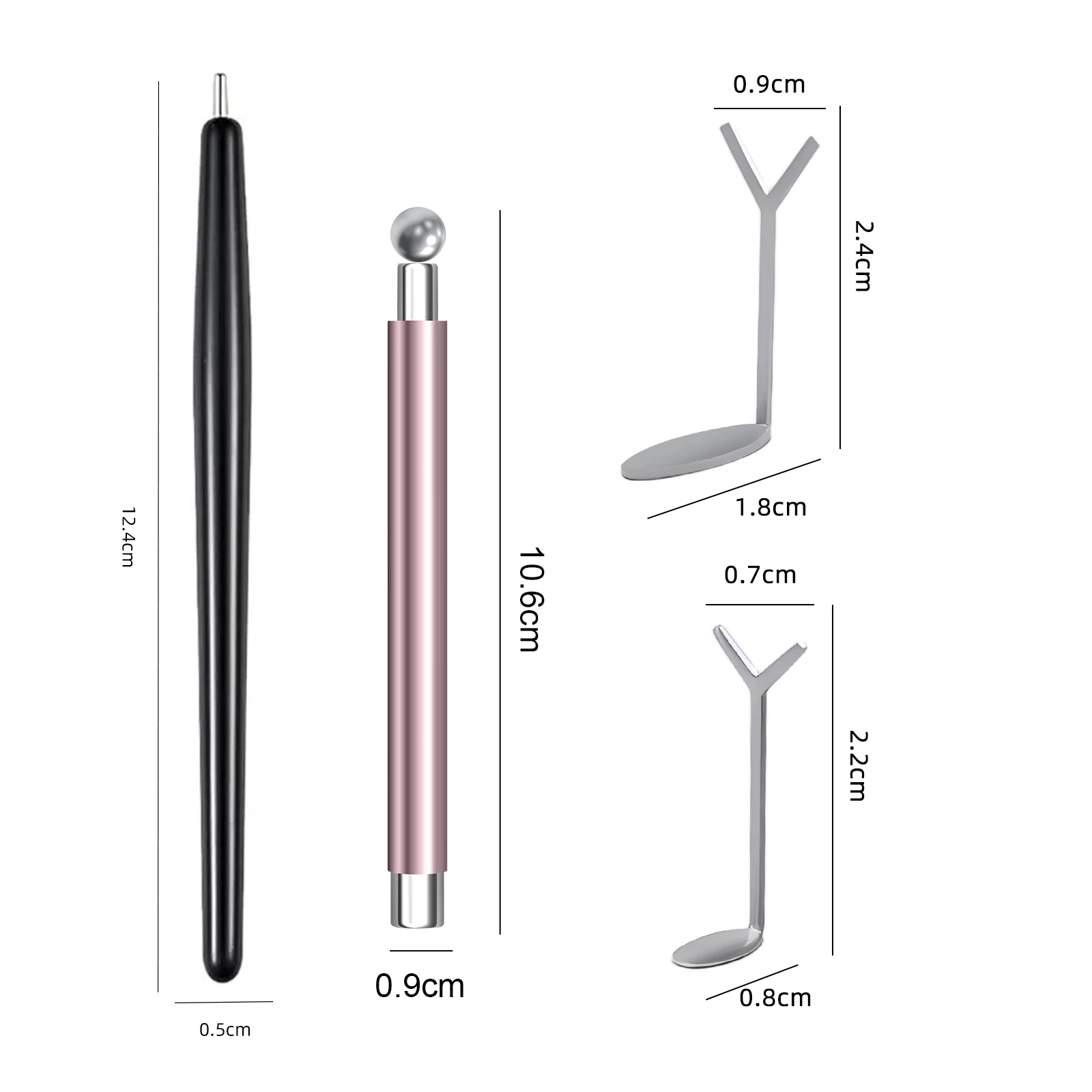 4-in-1 Katzenaugen-Nagelmagnet-Set, magnetischer Stift, runder Herz-Magnetstift für Katzenaugen-Gel-Nagellack, DIY-Salon-Nagelkunst-Maniküre-Werkzeuge – Detail 9