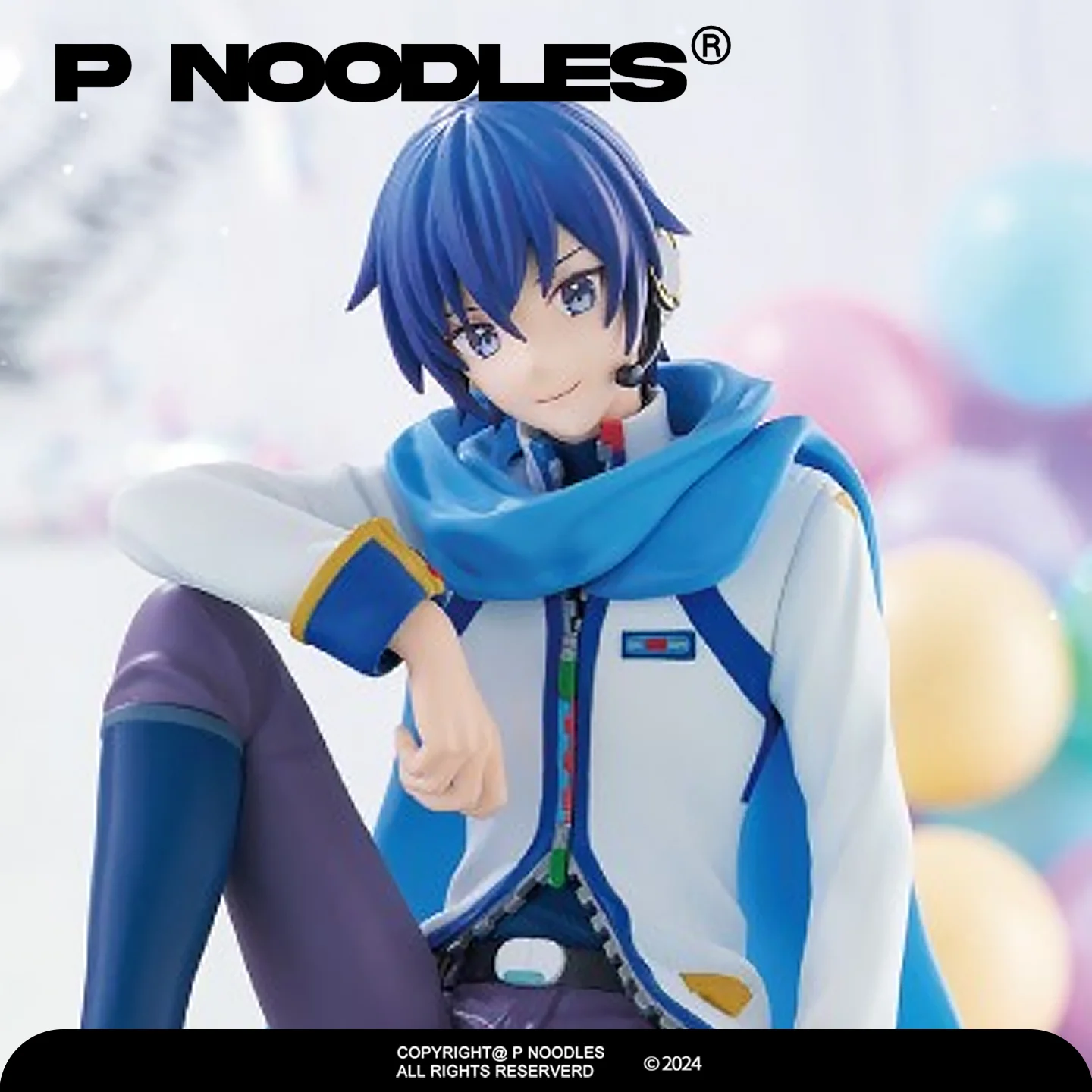 

Original FuRyu Hatsune Miku Series Noodle Stopper - KAITO - PVC Anime Action Figures Model Collection Toys Gifts