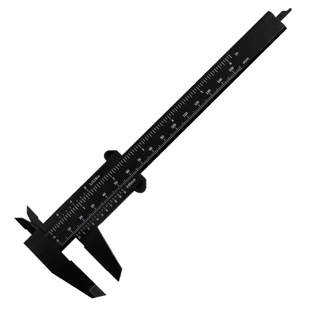 0–150 mm Doppelmaßstab, Kunststoff-Messschieber, Mikrometer, Messlineal, Innendurchmesser, Tiefenmesser – Detail 3