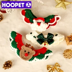 HOOPET Christmas Cat Necklaces New Year Wool Pet Collar Dog Scarf Pet Supplies Gift for Cat Puppy Decoration Pet Accessories