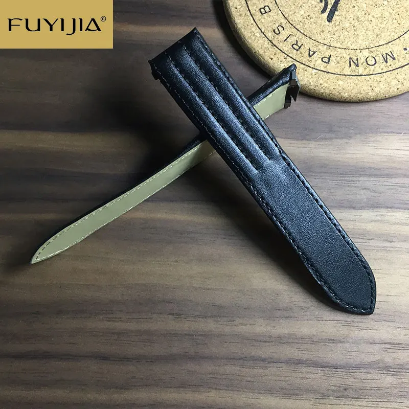 FUYIJIA Luxury Custom ROADSTER W6206018 Strap 15.5MM 19MM 20MM Quick Release Alligator Watchbands crocodile skin Calfskin Belt