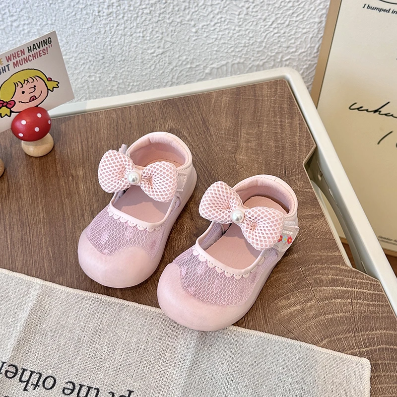 New Fashion Summer Baby Shoes Breathable Mesh Casual Sports Kids Shoes Girls Flat Bottom Baby First Walkers Toddlers Tennis Shoe