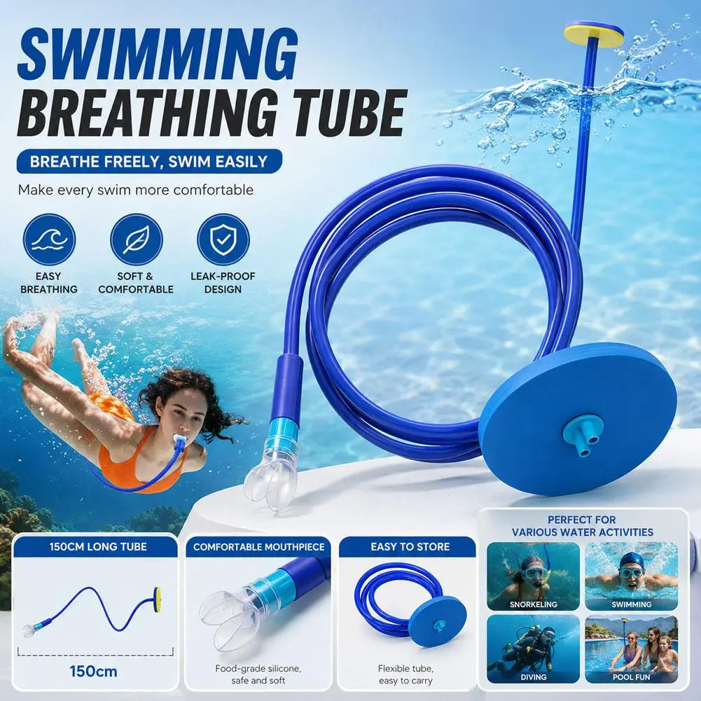 

1PC Dry Top Snorkel Adults Diving Breathing Tube Anti-choking Waterproof Underwater Swimming Diving Equipment