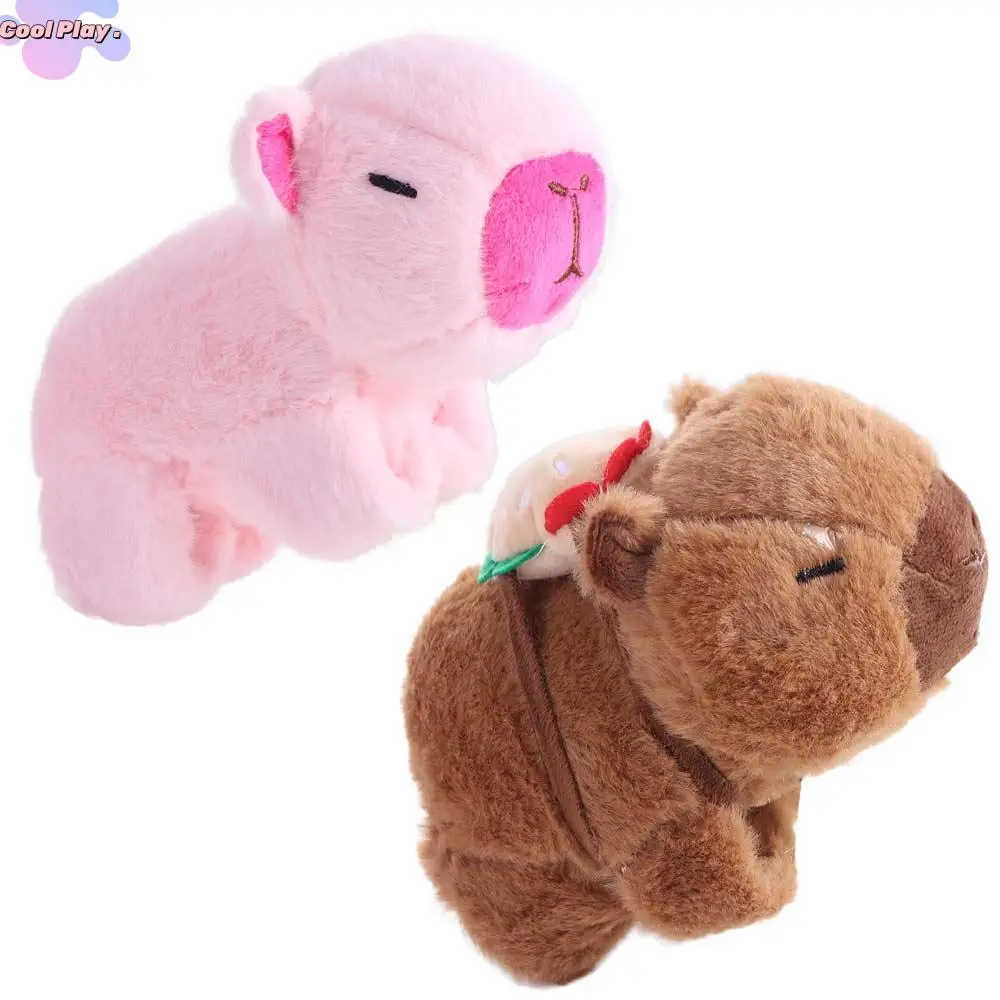 

Capybara Rodent Slap Bracelet Series Pink Capybara Wrist Style Plush Doll Slap Bracelet Simulation Soft