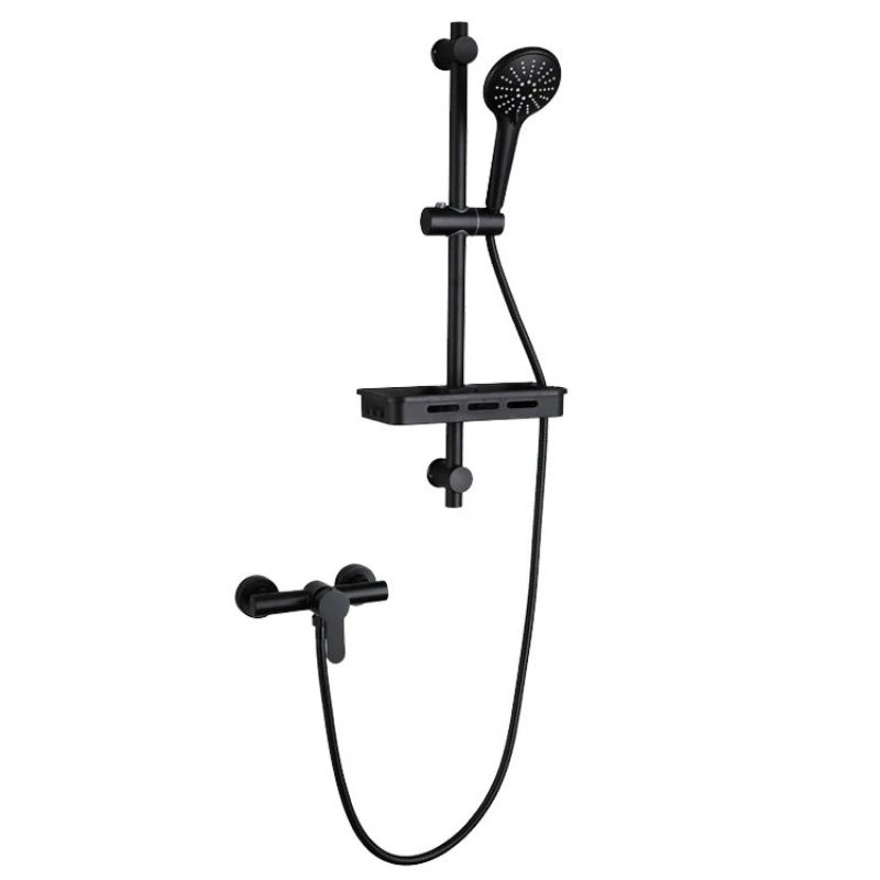 

304 stainless steel shower nozzle hot and cold bath set household bath top full set constant temperature