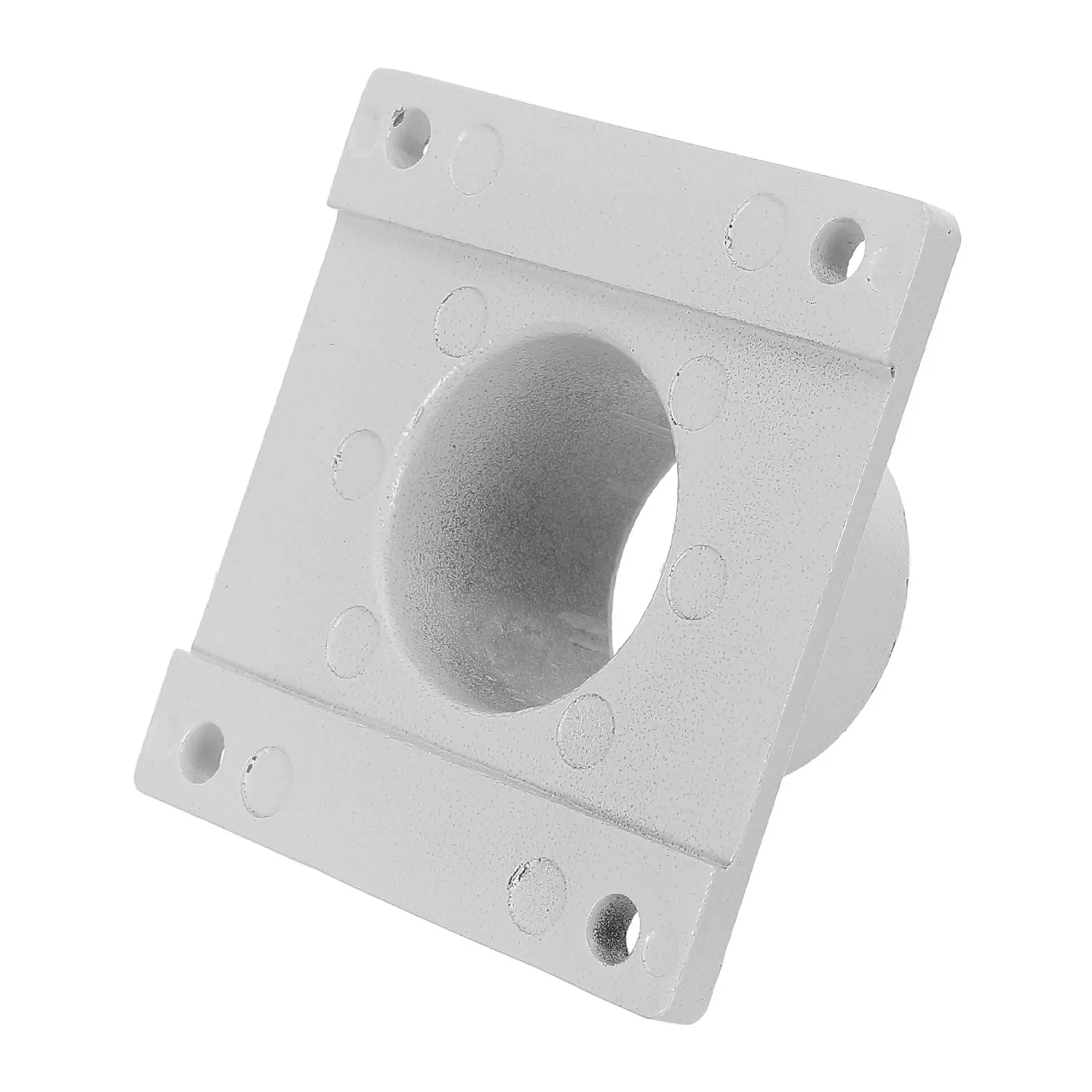 Square Dryer Outlet Flange Metal Base Connector 3.35x3.35x1.77in Industrial Discharge Replacement Adapter for Material