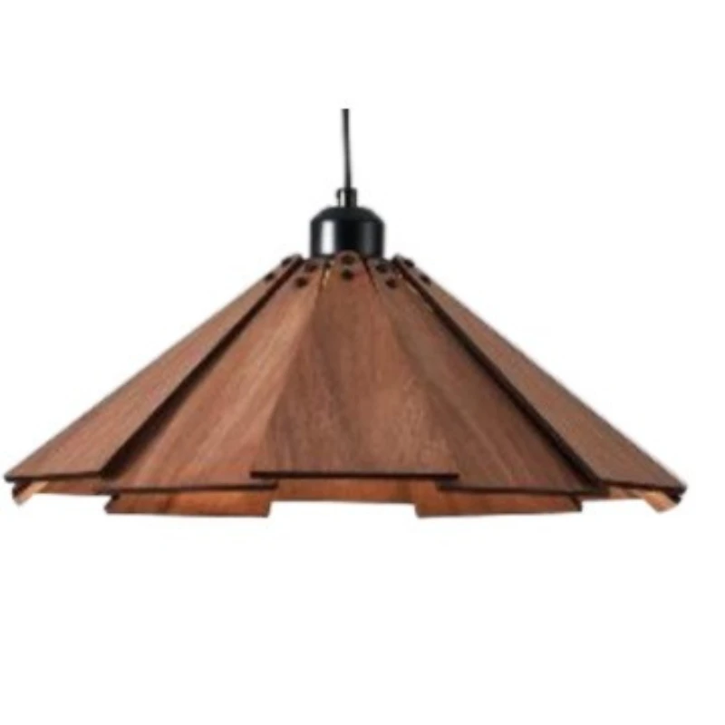 

Vintage chandelier walnut Japanese chandelier bedroom dining room living room chandelier creative medieval retro lamps