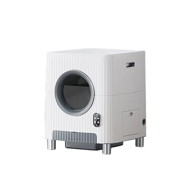 OEM Factory's Luxury Modern Smart Cat Liter Box Automatic Self-Cleaning Plastic Basin for Pet Toilets