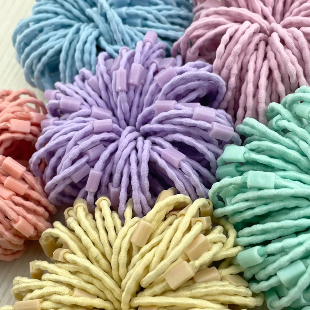 10pcs 3MM Color Elastic Hair Bands for Girls Hairband Rubber Ties Ponytail Holder Scrunchies Women Hair Accessories