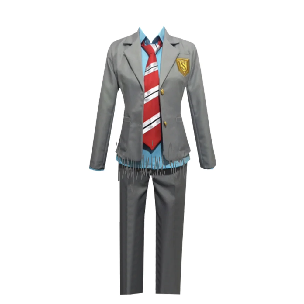 

Anime Cosplay Kousei Arima Costumes School Uniforms suit Halloween Carnival Party cos