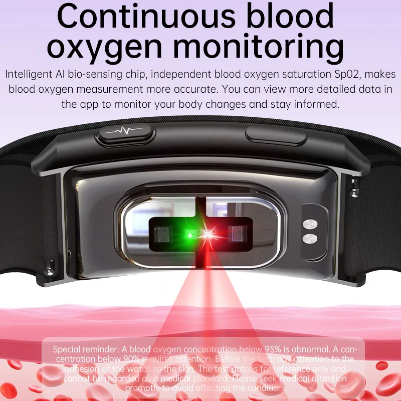 P13 Screnless Smart Band Men Women Woven Strap ECG SpO2 Body Temperature Monitor No Screen Smart Bracelet Sport Health Wristband