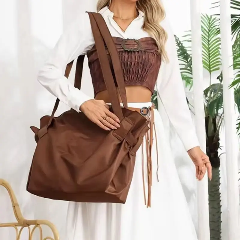 New Large-capacity Travel Camping Storage Large-capacity Shoulder Crossbody Duffel Bag Women's Bag Fashion Cross-border