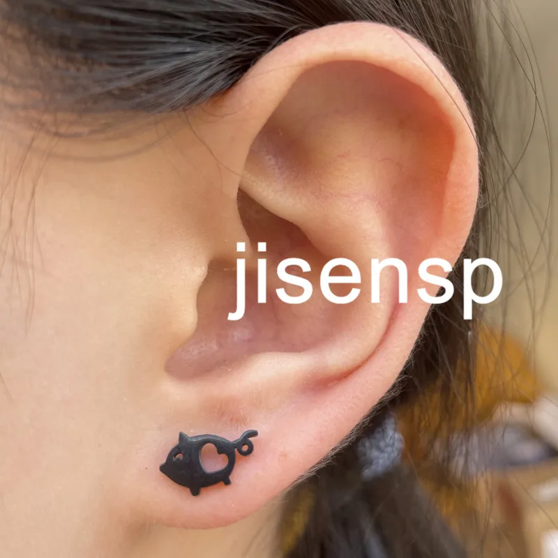 Golden Minimalist Stainless Steel Earrings Women Multiple Animal Penguin Shark Parrot Octopus Stud Earring Cute Girls Studs Gift