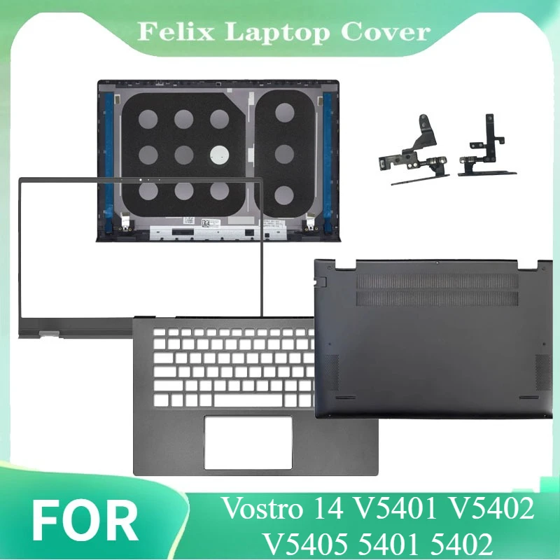 

New For Vostro 14 V5401 V5402 V5405 5401 5402 Laptop LCD Back Cover Front Bezel Hinegs Palmrest Top Case 02H8GP 0RJ4V9 brown