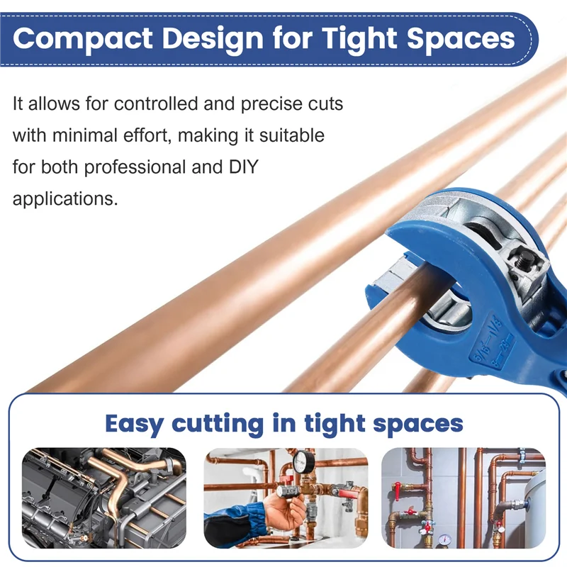 

M11khigh Efficiency Ratchet Pipe Cutter Aluminum Pipe Thin Wall Pipe Cutter Bearing Type Universal Pipe Cutter