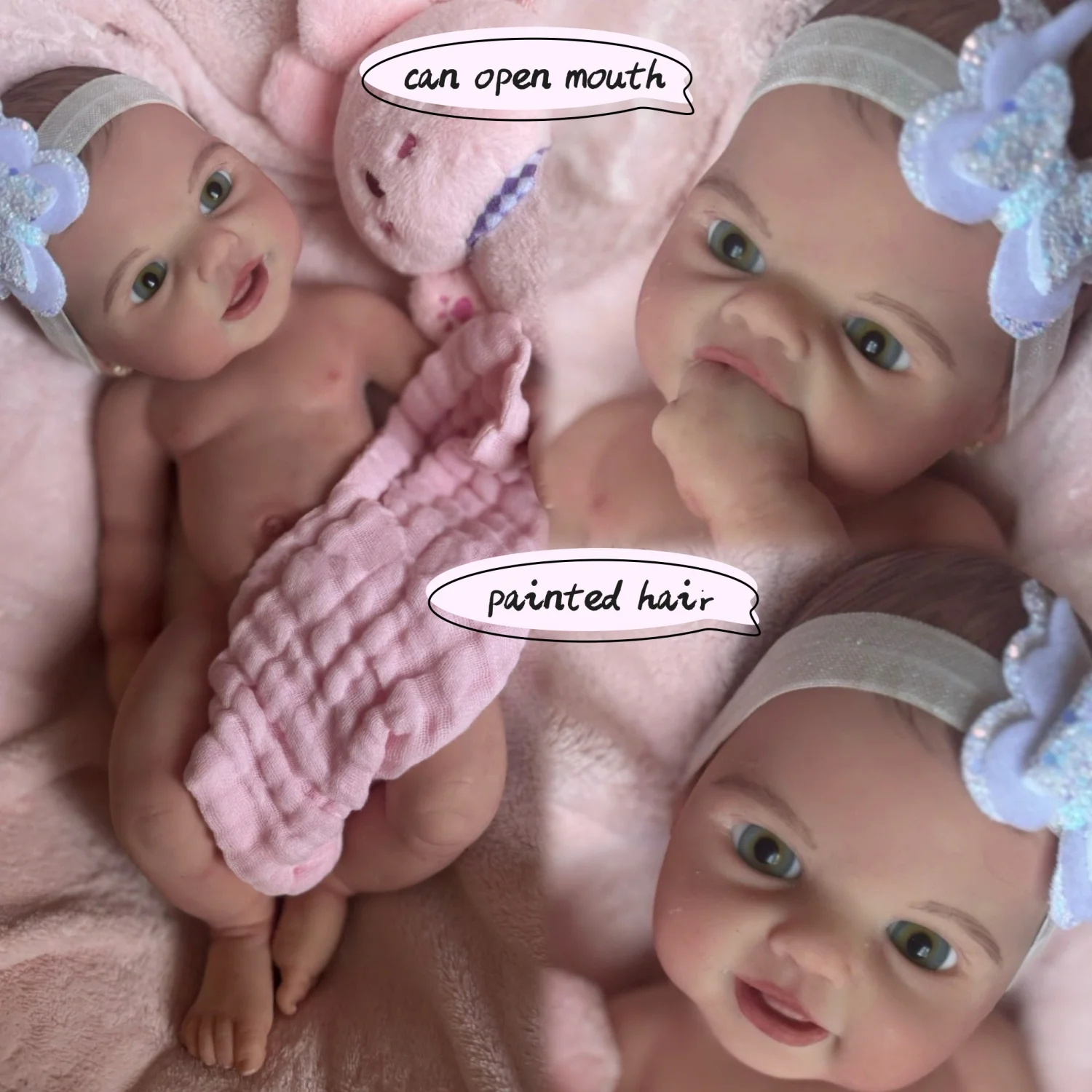 

Окрашенные силиконовые куклы для новорожденных девочек 40 см Bebe с волосами Reborn, полностью мягкие силиконовые куклы для новорожденных для детей Boneca Reborn Corpo De Silicone