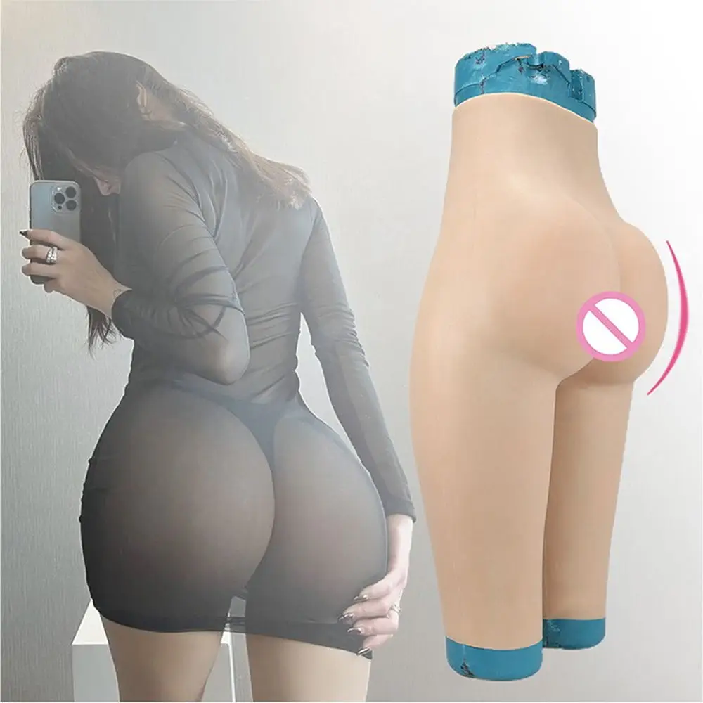 Silicone Realistic Fake Vagina Panties Buttock Enhancer Up 0.8cm Underwear Male To Female Cosplay Transgender Drag Queen Shemale