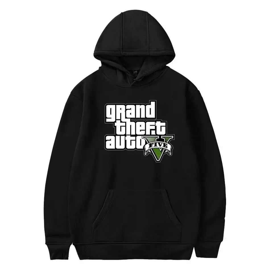 Baru GTA 5 Grand Theft Auto pria dan wanita Fashion sederhana lengan panjang Pullover jalan tren besar Y2k kaus