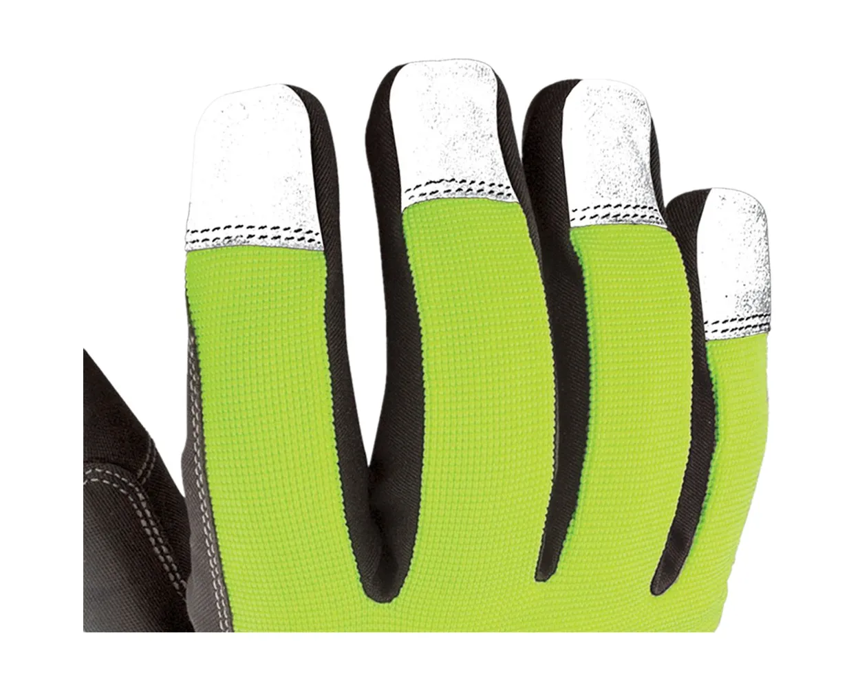 Windproof Warm Safety Glove, alta visibilidade, 100% impermeável, médio grande X-Large, verde