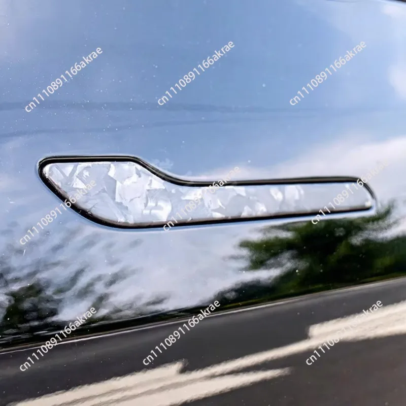 for Carbon Fiber Door Handles for Tesla Model 3/Y Upgraded Interior